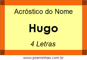 Acróstico de Hugo