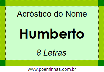 Acróstico de Humberto