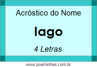 Acróstico de Iago