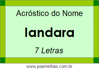 Acróstico de Iandara