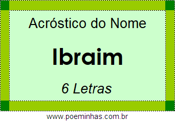 Acróstico de Ibraim