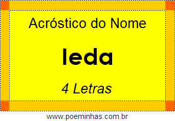 Acróstico de Ieda