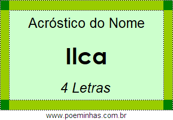 Acróstico de Ilca