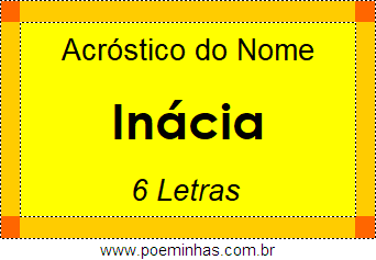 Acróstico de Inácia