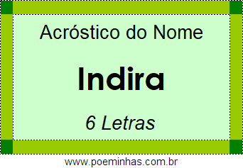 Acróstico de Indira