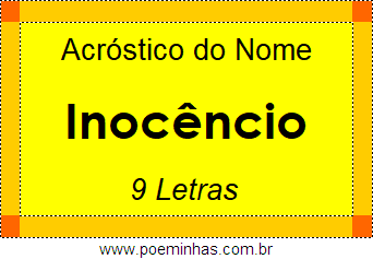 Acróstico de Inocêncio