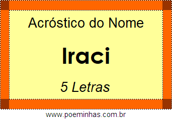 Acróstico de Iraci