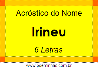 Acróstico de Irineu