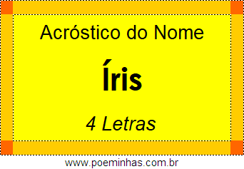 Acróstico de Íris