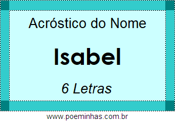 Acróstico de Isabel