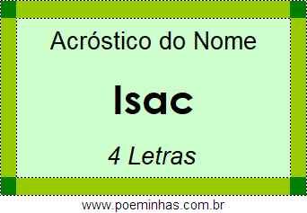 Acróstico de Isac