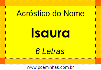 Acróstico de Isaura