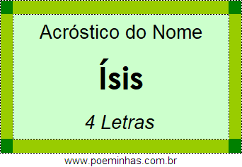 Acróstico de Ísis