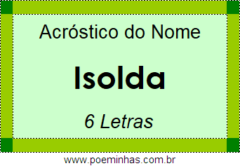 Acróstico de Isolda