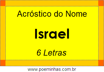 Acróstico de Israel