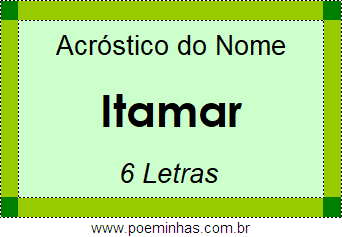 Acróstico de Itamar