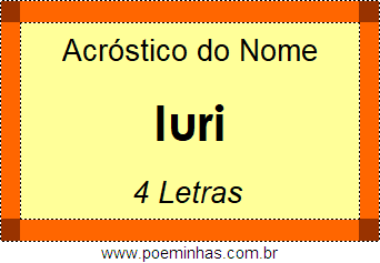 Acróstico de Iuri