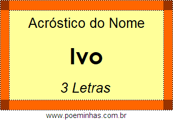 Acróstico de Ivo