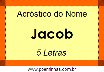 Acróstico de Jacob