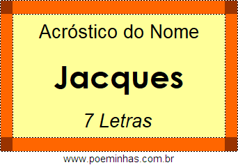 Acróstico de Jacques