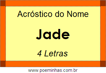 Acróstico de Jade