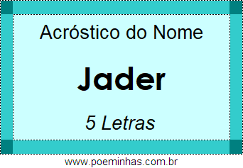 Acróstico de Jader