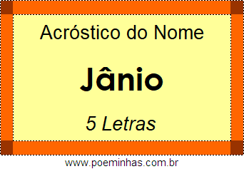 Acróstico de Jânio