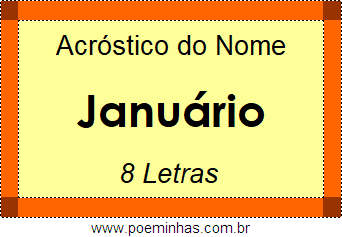 Acróstico de Januário