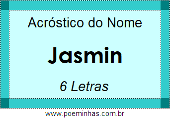 Acróstico de Jasmin