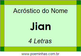 Acróstico de Jian