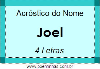 Acróstico de Joel