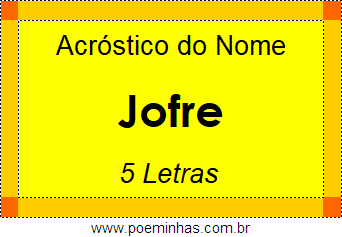 Acróstico de Jofre