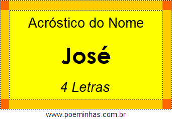 Acróstico de José