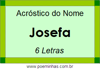 Acróstico de Josefa