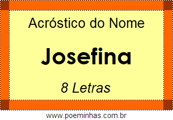 Acróstico de Josefina