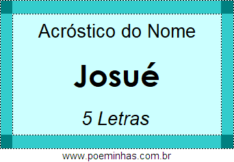 Acróstico de Josué