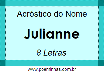 Acróstico de Julianne