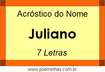 Acróstico de Juliano