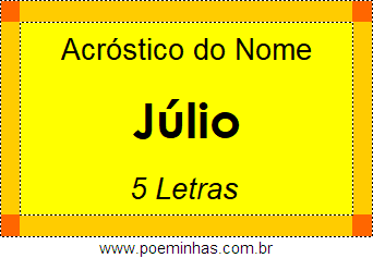 Acróstico de Júlio