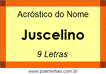 Acróstico de Juscelino