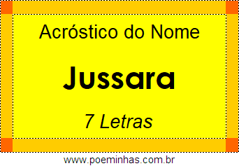 Acróstico de Jussara