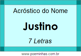 Acróstico de Justino