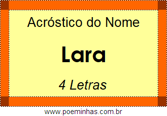 Acróstico de Lara