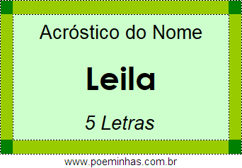 Acróstico de Leila