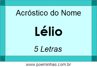 Acróstico de Lélio