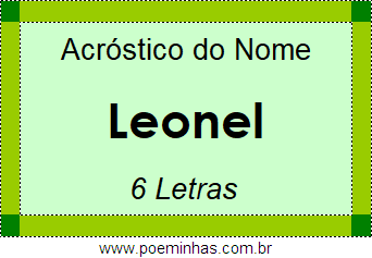 Acróstico de Leonel