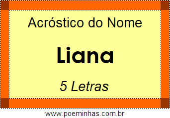 Acróstico de Liana