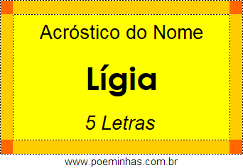 Acróstico de Lígia