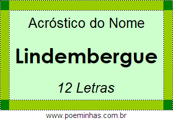 Acróstico de Lindembergue