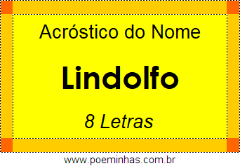 Acróstico de Lindolfo